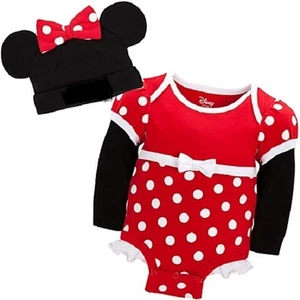 MiNNie MoUSe~CuDDlY~ReD~BODY+GORRA~NUEVO CON ETIQUETAS~0-24M~2 años~Disfraz~Tienda Disney~Junior - Imagen 1 de 14