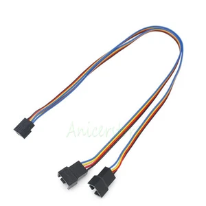 10pcs PC Cooling Fan 4 Pin to 2x 4pin/3pin PWM Convert Connector Extension Cable - Picture 1 of 5