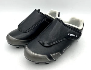 Carters Kid's Soccer Cleats Shoes Toddler Size 10 Black - Picture 1 of 7