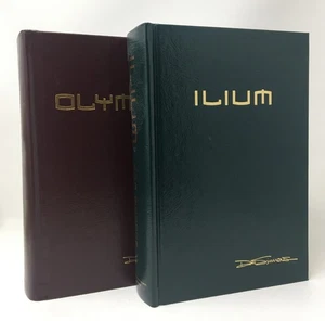 Dan Simmons 2 Volume Ilium & Olympos Subterranean Press Signed Limited Leather - Imagen 1 de 10