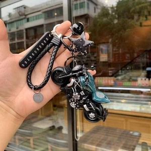 Retro Heavy Duty Motorcycle Keychain Speed Motorbike Pendant Keyring for Hanging - Picture 1 of 19