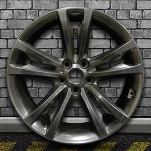 Hyper Bright Smoked Silver OEM Rear Wheel for 2009-2012 Hyundai Genesis - 19x8.5 - Picture 1 of 3