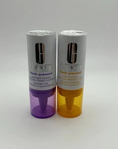 Clinique Fresh Pressed Clinical Daily + Overnight Booster Pure Vitamin C & A - Picture 1 of 3