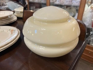 Large Art Deco Yellow Skyscraper Beehive Glass Shade - Picture 1 of 6