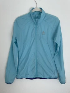 Odlo Sportswear Women’s Full ZipUp Windbreaker Size XS Aqua Blue Lightweight - Picture 1 of 12