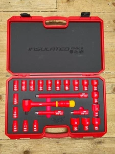 Draper 31070 1/2" Square Drive VDE Socket Set (24 Piece) - FREEPOST - Picture 1 of 8