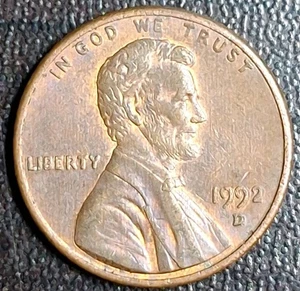 1992 D Penny Error Double Struck Date, Lincoln Memorial, And More See Pics - Picture 1 of 19