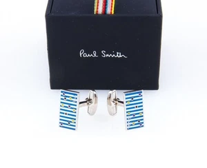 NUEVOS GEMELOS PAUL SMITH - GEMELOS DE LUJO 'RAYAS IRREGULARES' - PRECIO DE VENTA SUGERIDO POR EL FABRICANTE £159 - Imagen 1 de 7