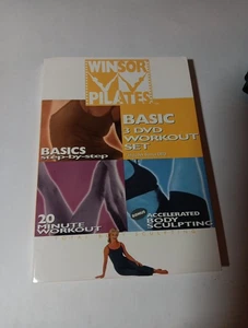 WINSOR PILATES - Basic 3 Workout Set DVD 3-Discs (Very Good, Clean Discs) - Picture 1 of 6