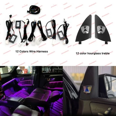 Kit de actualización de luz ambiental LED de 12 colores lámpara de atmósfera aguda para GLE W166 C292 Foto 1 de 4