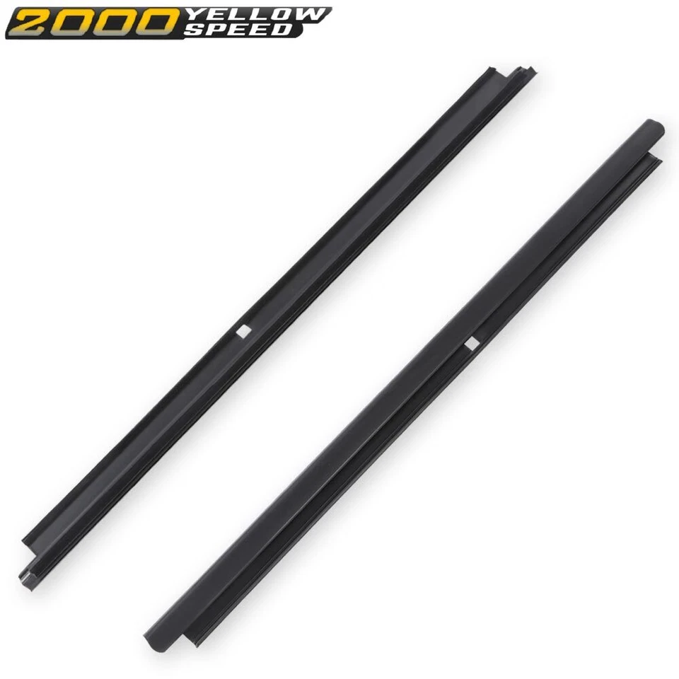 Pair Fit for Chevy GMC Cadillac Truck Outer Window Sweep Felt Rear Kit  - Imagem 1 de 4