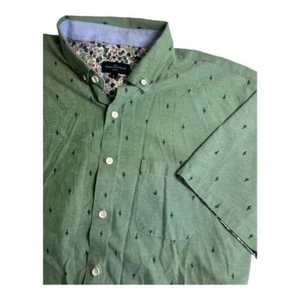 Rue Saint Patrick Mens Short Sleeve Large Green with Cactus Design - Bild 1 von 4