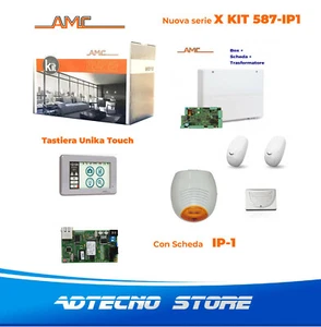 AMC Kit 587 Zentrale 8/24 Zonen mit Unika Tastatur und IP Modul - Bild 1 von 4