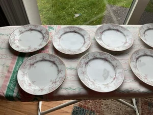 Harmony House China Antoinette Pattern 9 Bread Plates Pre-Owned Replacement - Picture 1 of 3