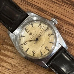 Rolex Oyster Perpetual Ref.5050 White Dial Antique Hand Winding Wristwatch - Picture 1 of 15