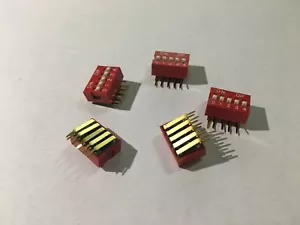 Interruttore a immersione 5 pos angolo retto doppio in linea Apem NDA5-V lotto di 10 pezzi ((W-2) - Foto 1 di 2