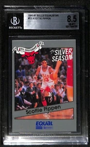1990 Star Equal Chicago Bulls #12  Scottie Pippen Beckett BGS 8.5 7416 - Picture 1 of 3