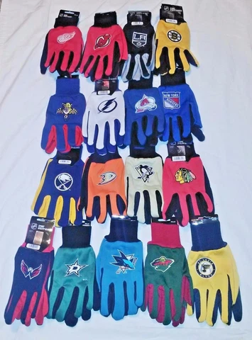 NHL GLOVES ALL PURPOSE SPORTS UTILITY GLOVES ASSORTED TEAMS Cover