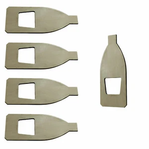 5x 4/4 Violin Silver Master Bow Tip Material Real Silver Tip Tream Thick 0.4mm - Picture 1 of 1