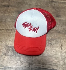 Gorra Fatal Fury Trucker SnapBack malla roja vintage doble broche de presión - Imagen 1 de 12