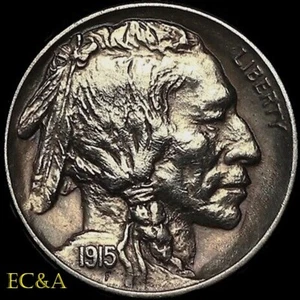 1915 BUFFALO NICKEL SOLID STRUCK GEM (BN1004) - Picture 1 of 2