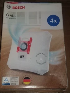 Genuine Bosch Type G Replacement Vacuum Cleaner Dust Bags Pack of 4 New - Picture 1 of 2