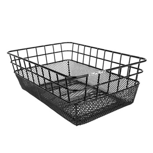 Basket Sunlite Rear Wire/Mesh Ractop Black 15x10.25x5 - Picture 1 of 2