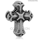 Stainless Steel European Charm Bead Holy Cross Religion Symbol Lord God Jesus