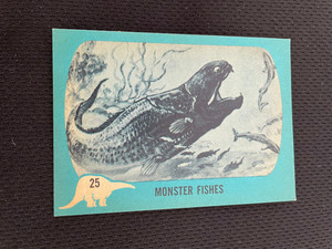 1961 DINOSAUR SERIES NU CARD #25 EXCELLENT CONDITION VINTAGE NON SPORTS CARD !
