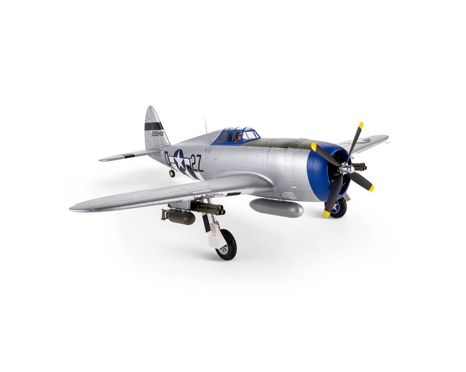 E-flite EFlite P47 P-47 Razorback BNF Basic Electric RC Airplane AS3X & SAFE - Image 1 of 4