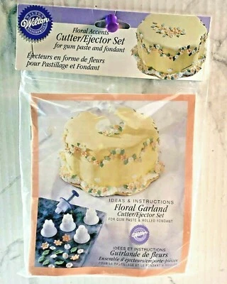 1997 Wilton Floral Accents Cutter/Ejector Set for gum paste and rolled fondant  - Image 1 of 4