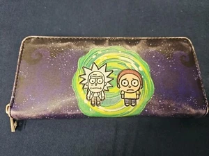 Rick and Morty Zip around woman's wallet Space Vortex PIC - RARE 🔥 - Picture 1 of 7