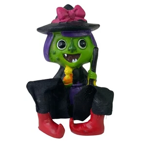Stivali rossi strega Halloween mensola sitter resina e peluche gambe penzolanti usati in ottime condizioni vintage - Foto 1 di 8