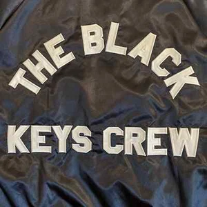 The Black Keys Crew Jacket Adult XL Black White USA Tour 2014 Bomber Lightweight - Picture 1 of 8