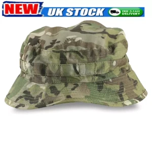British Special Forces Short Brim Bush Hat Army Military Bucket Boonie BTP Camo - Picture 1 of 3