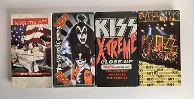 Kiss VHS Tapes (4): Kiss My A**/The Second Coming/X-Treme Close-Up/MTV Unplugged - Image 1 of 4