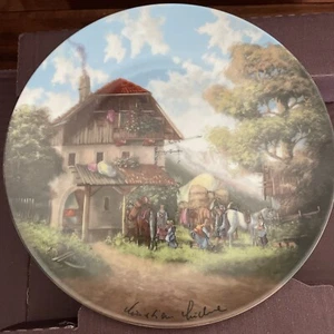 Collectors Plate by Von Christian Luckel "Vor Der Schmiede" 1986 The Blacksmith - Picture 1 of 6