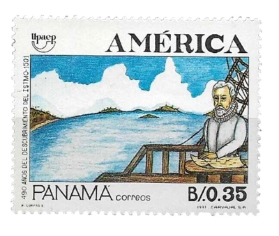 #6731 PANAMÁ 1991 UPAEP AMERICA DESCUBRIMIENTO MARINERO YV 1077 MNH Foto 1 de 2