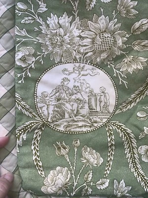 "Funda de almohada Toile de Jouy personalizada vintage Toile du Joie 26""x27""" Foto 1 de 3