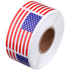 500pcs Patriotic Roll Sticker Set - American Flag Labels