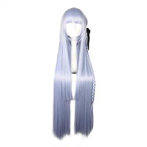 Breathable Hair Wigs for Women 39" Purple Wigs with Wig Cap Straight Hair - Picture 1 of 7