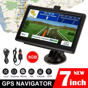 5/7" Zoll GPS Navigation für Auto/LKW Touchscreen Karten mit gesprochener Sprachrichtung - Bild 1 von 43