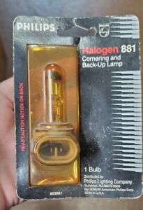 NEW Philips 881 Halogen 1-Pack Bulb Cornering and back up lamp