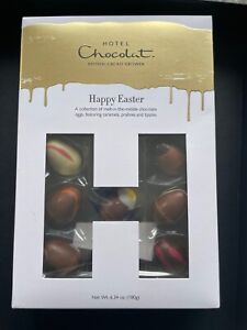 Hotel Chocolat, The Easter H-Box, Happy Easter 180g box with 15 chocolate eggs.