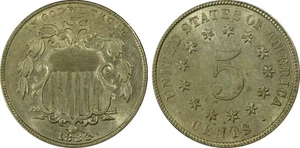 1883/2 Overdate FS-302 (013.1) Shield Nickel PCGS AU 58 1883 Over 2 RARE - Picture 1 of 5