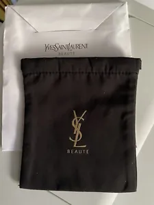 YSL YVES SAINT LAURENT BEAUTE BLACK SMALL POUCH - UNOPENED NEW - Picture 1 of 3