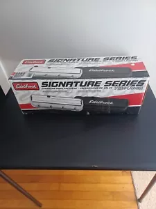 Edelbrock 4460 Signature Series Chrome Valve Cover Set, Oil Fill ,breather Set - Picture 1 of 10