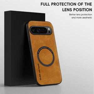 For Google Pixel 9 Pro XL 9 8 7 Mag Safe Magnetic Leather Shockproof Case Cover - Picture 1 of 15