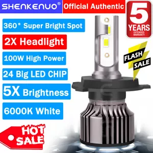 Faros LED súper brillantes 2 H4 bombillas de alta potencia para Ski-Doo Renegade 2010-2018 - Imagen 1 de 13