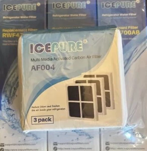 PurePlus Refrigerator Water Filters PP RWF1200A 3 Pack & AF004 Air Filters NEW - Picture 1 of 4